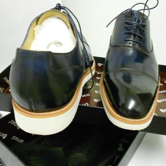 ✅ Men\'s Carrucci Cobalt Blue Oxford - Size 10 NWOT